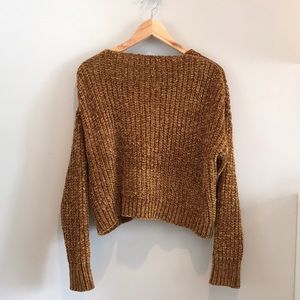 Nasty Gal Sweaters - Nasty Gal lace-up chenille sweater Nasty Gal Sweaters - Nasty Gal lace-up chenille sweater